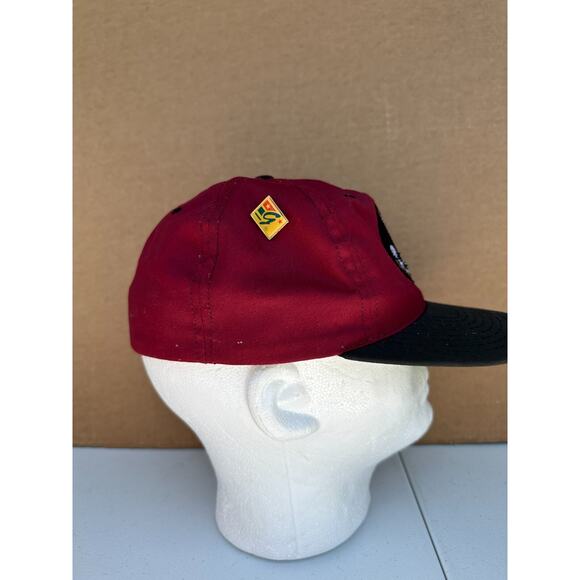 VINTAGE Florida Seminoles FSU THE GAME Hat Mens 7 3/8 Red Maroon Fitted W/ Pin * - Picture 5 of 10